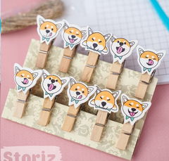  Набор прищепок для бумаги в ассортименте 10шт. - Pic n 303240