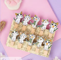  Набор прищепок для бумаги в ассортименте 10шт. - Pic n 303240