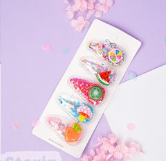 Набор заколок «Конфетти №2» 7см 5 шт.