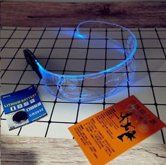 LED неоновые очки Cyberpunk прозрачные  - Pic n 303691