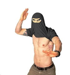 Футболка Спроси меня о моей НИНДЗЯ маскировке - Pic n 303695