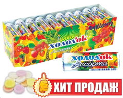 Конфеты ХОЛОДОК детства, ассорти вкусов 15гр 1шт. - Pic n 303766