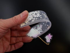 Линейка гибкая с цепочкой White bear с блёстками 18см  - Pic n 305817