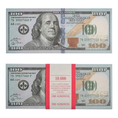 Пачка купюр 100$, сувенирные деньги 100 долларов - Pic n 304537