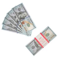 Пачка купюр 100$, сувенирные деньги 100 долларов - Pic n 304537