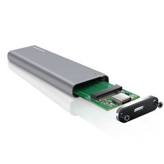 Внешний бокс USB-3.1 to PCI-E для NVMe M.2 SSD M.2 key SHL-R320 черный - Pic n 307087
