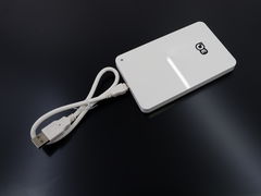Внешний жесткий диск USB 3Q 320GB цвет белый с черным, (выносной). В коробке полный комплект.