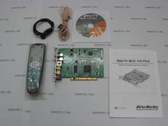 TV-тюнер PCI AVerMedia AverTV MCE 116 Plus ,внутренний, аналоговый, видеозахват, PAL, NTSC, SECAM /Пульт ДУ, Антенна, Драйвер, Мануал