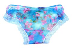 Женские прозрачные сексуальные кружевные бесшовные трусики, с цветочной вышивкой, бирюзовые размер XXL  - Pic n 307456