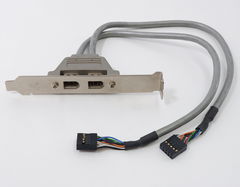 Планка портов 2 порта FireWire IEEE 1394 6pin+6pin на заднюю панель корпуса ПК - Pic n 307526