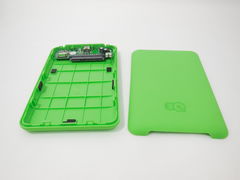 USB 2.0 Внешний бокс 3Q разъем miniUSB для 2,5 дюймов жестких дисков, цвет зеленый - Pic n 307618