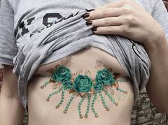 Боди кружевное / Прозрачное, сексуальное, нижнее белье/ Цвет бирюзовый / Размер L (46-48-50) - Pic n 307686