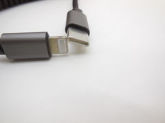 Кабель винтовой USB Type-C to Lightning KS-495B-1 длинна 1метр 1шт. - Pic n 308348