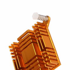 Алюминиевый радиатор для чипов ПК, материнских плат, чипсетов 38x10x38 мм - Pic n 289196