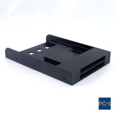 Кронштейн для двух HDD жестких дисков 2.5" в отсек 3.5" корзина съёмная в корпус ПК. Кабели SATA и винты в комплекте. - Pic n 310161
