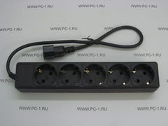 Сетевой фильтр SVEN Special Base Black <0.5м> ( 5  розеток,  вход  IEC320-C14) для подключения к UPS /НОВЫЙ
