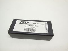 Инжектор PoE LTV LTV-2PN-0130 интерфейс передачи данных 2xRJ45, мощность 30 Вт, электропитание DС 48V, 0, 5А