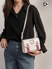 Детская Сумочка на плечо Hello Kitty из Экокожи 17х13см, в комплекте Расчёска, Заколка, Кулон, Ручка и Блокнот. В подарочной коробке! - Pic n 310456