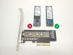 Адаптер переходник SSD-X4 V1.0 M.2 (M2) NVMe на PCI-E x4 - Pic n 310627