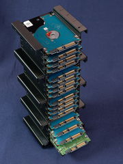 1шт Подвесная съёмная корзина в салазки ATX корпуса ПК или Сервера. Модульный Кронштейн для 4шт 2.5" SATA жестких дисков SSD HDD в отсек 3.5&quot - Pic n 310985