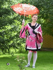 18+ Японское Аниме кимоно Waifu с юбкой Юката. Цвет цветущая сакура. Универсальный размер S/XL (44-52) - Pic n 311025