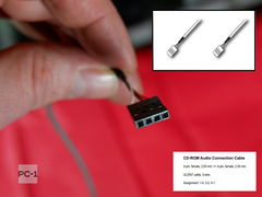 40см Кабель Audio CD-SB для CD привода. Звуковой шлейф к CD-ROM 4-pin F 2.54mm PC CABLE CD-ROM AUDIO 810-10052-00050 Crimp 4POS-3WIRE - Pic n 257418