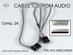 40см Кабель Audio CD-SB для CD привода. Звуковой шлейф к CD-ROM 4-pin F 2.54mm PC CABLE CD-ROM AUDIO 810-10052-00050 Crimp 4POS-3WIRE - Pic n 257418