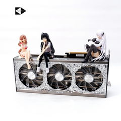 14см Фигурка сидячая Юки Асуна в купальнике, на видеокарту в ПК из Аниме Sword Art Online. Красный стульчик в подарок! - Pic n 311051