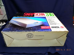 Раритет Сканер A4 AGFA SnapScan 310 MAC Version планшетный A4 CCD, 300 dpi, SCSI p/n:44.68502.021 Мануал драйвер на CD дисках + Контроллер SCSI  - Pic n 311073