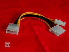 15см Переходник для блока питания корпуса ПК Molex 4Pin Female на Molex 4Pin Male плюс ATX 4-контактный 4Pin CPU Кабель разветвитель ATX. - Pic n 256721