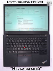 Ноутбук 14" FHD 1920x1080 Lenovo ThinkPad T14 Gen1 i5-10310U/ 16GB DDR4/ 256GB SSD/ Wi-Fi BT/ Type-C USB 3.2/ Audio 2W/ HDMI / Win11Pro - Pic n 311090
