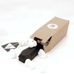 Гроб шкатулка для мелочей 10x5x3см. Гробик с крышкой игрушечный, открывается и плотно закрывается. В подарочной упаковке. - Pic n 311093