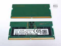 Модуль памяти DDR5 8GB Samsung Sodimm 5600мгц 44800Мб/с Тайминги: 46-46-46 1,1В M425R1GB4PB0-cwmod для ноутбука