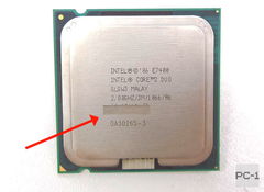 Редкий процессор SLGW3 с исправленным серийным номером на заводе Socket 775 Intel Core 2 Duo E7400 FSB 1066MHz, 3Mb Cache