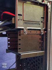 1шт Подвесная съёмная корзина в салазки ATX корпуса ПК или Сервера. Модульный Кронштейн для 4шт 2.5" SATA жестких дисков SSD HDD в отсек 3.5&amp; - Pic n 310985