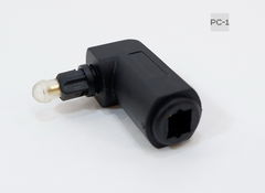 Переходник Toslink Угловой 90 Градусов оптический вход Мама, выход Папа , Toslink-M Г-образный Вращается на 360 градусов - Pic n 258299