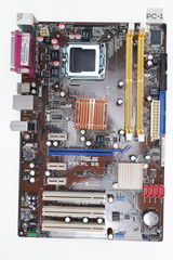 Материнская плата Socket LGA775 ASUS P5KPL SE Rev. 2.01G PCI /PCI-E 16x /PCI-E 1x /SATA /DDRII /USB /SVGA /COM /Sound /LAN /ATX Рамка портов - Pic n 280887