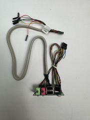 Плата разъемов USB и Audio на переднюю панель корпуса ПК. Размер панели 66x25мм. + Кабель MB to USB FrontPanel USB PWR длина 50см оригинал - Pic n 311180