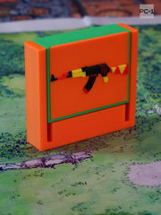 80х73х20см Органайзер трансформер для USB Type-C Flash носителей, Токенов, ЭЦП. Премиум Флешница Game shooter + 3шт сменные скины на магнитах - Pic n 311207