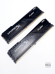 Оперативная память DDR4 8GB KIT 2x4GB Kingston HyperX FURY Black 2666Mhz PC25600, тайминги 16-18-18-32, радиаторы, 1.35v