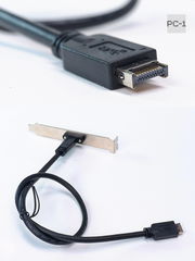 USB-C 3.2 Планка на заднюю панель ПК в IDC-разъем Type-E 20Гбит на материнской плате. Плата расширения bracket Type-C в компьютерный корпус ATX - Pic n 311235