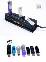 USB3.0 Хаб разветвитель на 7 портов с блоком питания 5В/3А. Концентратор HUB используется одновременно для 7 флешек, внешних хардов и для зарядки. - Pic n 311246