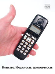 Радиотелефон Gigaset A220 Black. Поддержка стандартов DECT/GAP, громкая связь монохромный дисплей на трубке. Радиус действия — До 50 метров в помещени - Pic n 311186