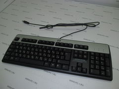 Клавиатура HP KU-0316 /Проводная /USB /Клавиш: 105 /Цвет: серебристо-черный /НОВАЯ