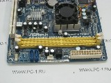Материнская плата MB ASRock AD410PV /Встроенный процессор Intel Atom D410 (1.66GHz) /Video Intel GMA 3150 /PCI /2xDDR2 /2xSATA /Sound /LAN /4xUSB /VGA /COM /LPT /mini-ITX