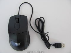 Мышь проводная HP invent/ фирменная/ USB 2.0/ 1200dpi/ черная/ НОВЫЙ/ BOX