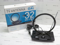 Телевизионная антенна GAL AR-467AW /Активная /Диапазон антенны МВ, ДМВ, FM /RTL /НОВАЯ