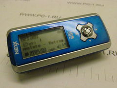MP3-плеер Nexx NF-345 1Gb Flash /диктофон /FM-тюнер /MP3, WMA /экран LCD /питание: AAA /вес: 26 г