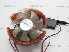 Кулер Zalman LED /Socket AM2, AM3, 939, 754, 478 /2400 об/мин /24 дБ /FAN 92mm, синяя подсветка /радиатор: медь /Регулятор оборотов
