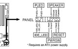 MB. F_PANEL — подключение пищалки, кнопок Power, Reset, индикаторных светодиодов